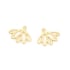 Oorstekers ear jacket lotusbloem, verguld 925 zilver, 1,9x1,5 cm
