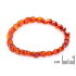 Baltisches Bernsteinarmband cognac Spitze natur, Schraubverschluss, 18 cm