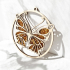 Amber butterfly charging plate, diameter 11 cm