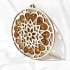 Plaque de rechargement et déco coeur en ambre, diamètre 11 cm