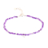 Bracelet with blue amazonite, 925 rhodium silver, 15.5 + 3 cm