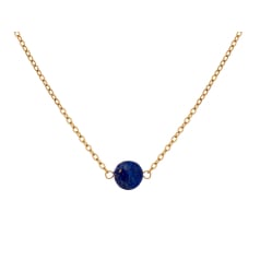 Lapis lazuli-ketting blauw...
