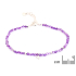 Bracelet with blue amazonite, 925 rhodium silver, 15.5 + 3 cm