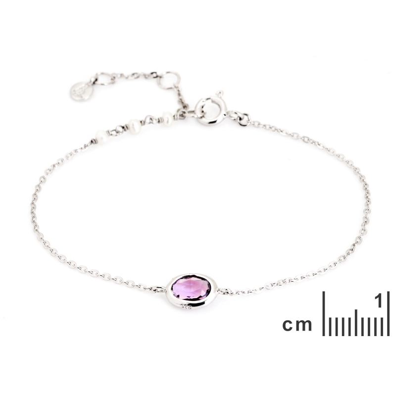 Bracciale ametista viola, per evocare l'essenza naturale — foto 2