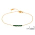 Sandsteinarmband grün unregelmäßig natur, Edelstahl PVD-vergoldet, 15,5-2-2 cm