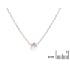 Collana in pietra di luna bianca goccia, acciaio inossidabile, 41,5-3-3 cm