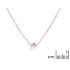Collier avec pierre de lune blanche goutte, acier inoxydable, 41,5-3-3 cm