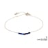 Afghanisches Lapislazuliarmband blau unregelmäßig natur, Edelstahl, 15,5-2-2 cm