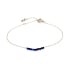 Afghaanse lapis lazuli-armband blauw onregelmatig, roestvrij staal, 15,5-2-2 cm