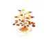 10 cm tree of happiness in amber and birch wood