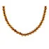 Necklace with natural cognac amber from the Baltic Sea ball, length 45 cm