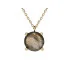 Necklace with multi-colored labradorite, in 925 gold plated silver, length 42+3cm