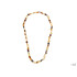 Necklace with natural multi-colored amber from the Baltic Sea, length 70 cm