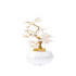 Tree of happiness 16-17 cm with rose quartz (95 petals) and Greek marble