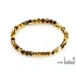 Bracelet with natural green amber from the Baltic Sea ball, length 18-19 cm