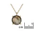 Necklace with multi-colored labradorite, in 925 gold plated silver, length 42+3cm