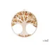 Tree of life charging and decoration plate with birch and amber, 11 cm