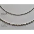 925/1000 rhodium-plated silver Chain, 0.30, length 45+3cm