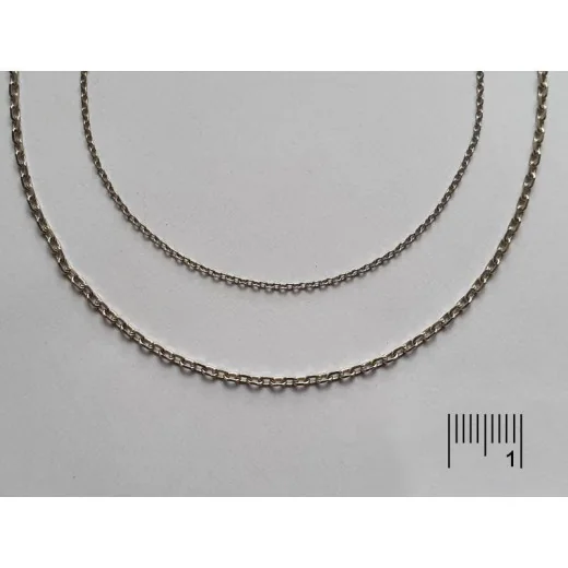 925/1000 rhodium-plated silver Chain, 0.30, length 45+3cm