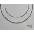 925/1000 rhodium-plated silver Chain, 0.50 cable, length 42+3cm