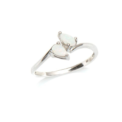 Anillo con gota de ópalo...