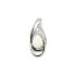Colgante con gota de ópalo blanco australiano natural, en plata 925 rodiada