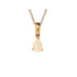 Pendentif avec opale blanche naturelle d'Australie goutte, en or 750