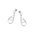 Pendientes colgantes con ópalo y óxido de circonio, plata 925 rodiada