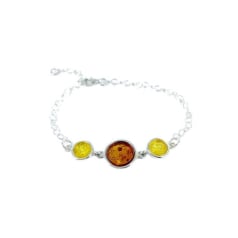 Bracelet with round natural...