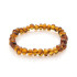 Armband met natuurlijk cognac-barnsteen uit de Baltische Zee, lengte 18-19 cm