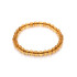 Pulseira com âmbar conhaque natural da bola do Mar Báltico, comprimento 18-19 cm
