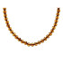 Necklace with natural cognac amber from the Baltic Sea ball, length 45 cm