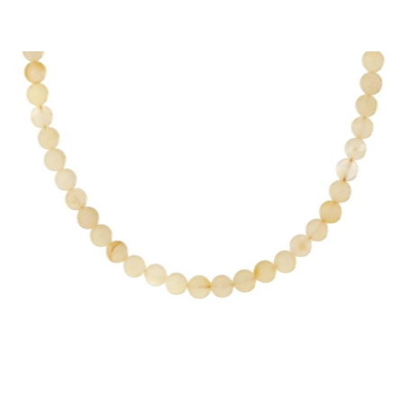 Collier avec ambre miel naturel de la mer Baltique boule, longueur 45 cm