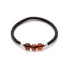 Armband met natuurlijk cognac amber uit de Baltische Zee, lengte 19 cm