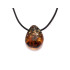 Collier avec ambre cognac naturel de la mer Baltique, longueur 42-45 cm
