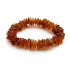 Armband mit natürlichen Cognac-Bernsteinsplittern aus der Ostsee, Länge 19 cm