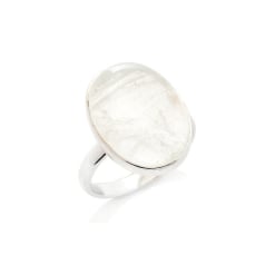 Ring met natuurlijke witte...