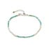 Armband mit Türkis, aus rhodiniertem Silber 925, Länge 16+3 cm