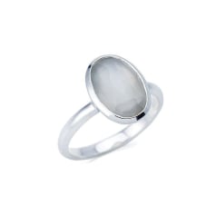 Ring mit natürlichem weißen...
