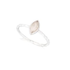 Ring met natuurlijke witte...