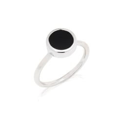Ring met natuurlijke zwarte...