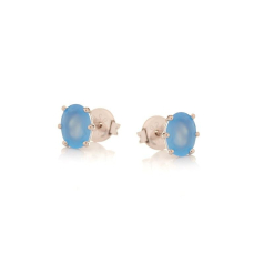Earrings with natural blue...