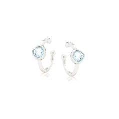 Piercing cu topaz albastru...