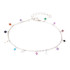 Pulsera con piedras multicolores, plata 925 rodiada, longitud 15,5+3 cm