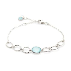 Armband met ovale blauwe...