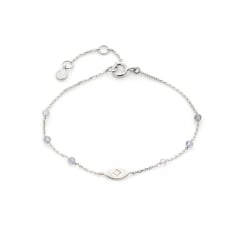 Armband met maansteen en...