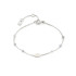 Bracelet with moonstone and Iolite, in rhodium-plated silver 925, length 15.5+3 cm