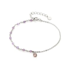 Bracciale con ametista e...