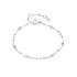 Bracelet avec iolite bleue naturelle, en argent rhodié 925, longueur 15,5+3 cm