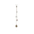 Halsketting met veelkleurige meerkleurige stenen, in 925 gerhodineerd zilver, lengte 80 cm
